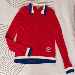 Burberry Red and Blue Women's Sweater